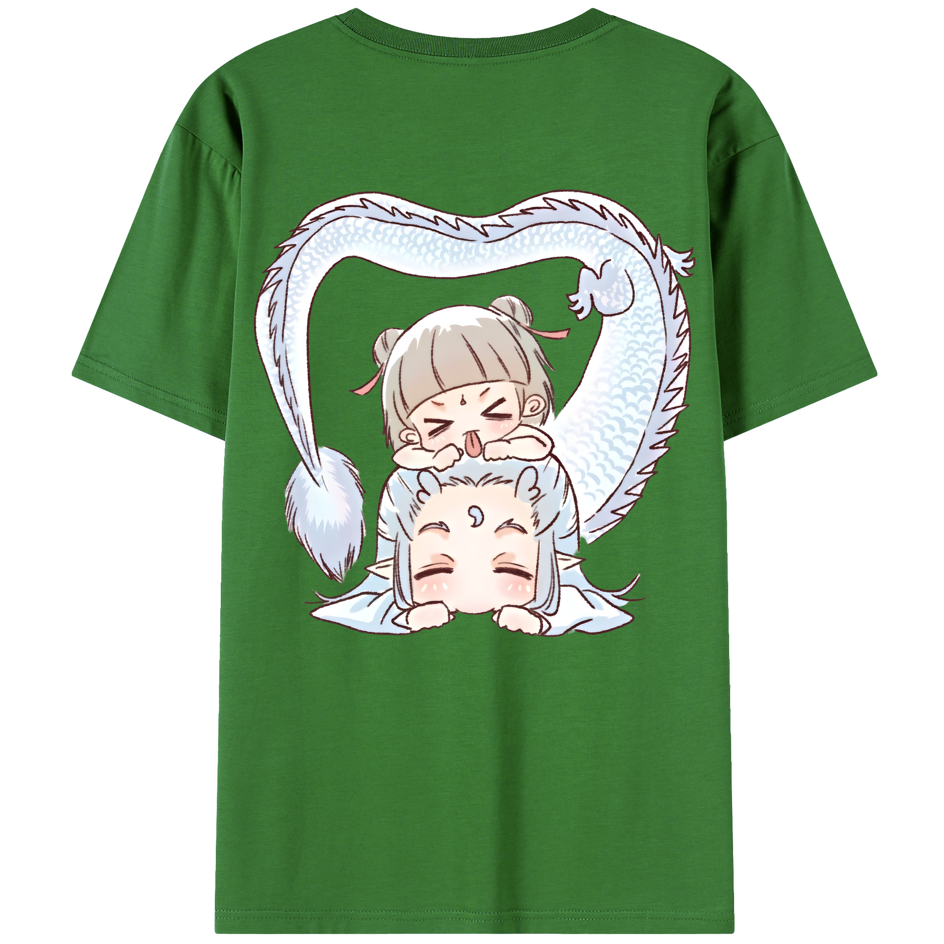 （画像用） Ne Zha 2 ナタ 魔童の大暴れ レディース半袖Tシャツ(バックプリント)
